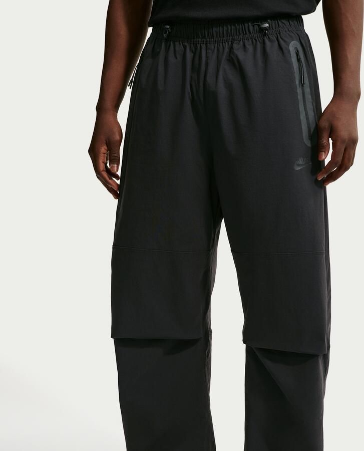 Nike Tech geweven oversized herenbroek Zwart - Foto 3