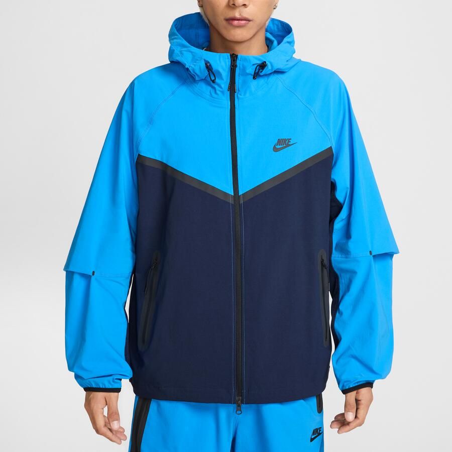 Nike Tech geweven Windrunner herenjack met rits over de hele lengte Blauw - Foto 2