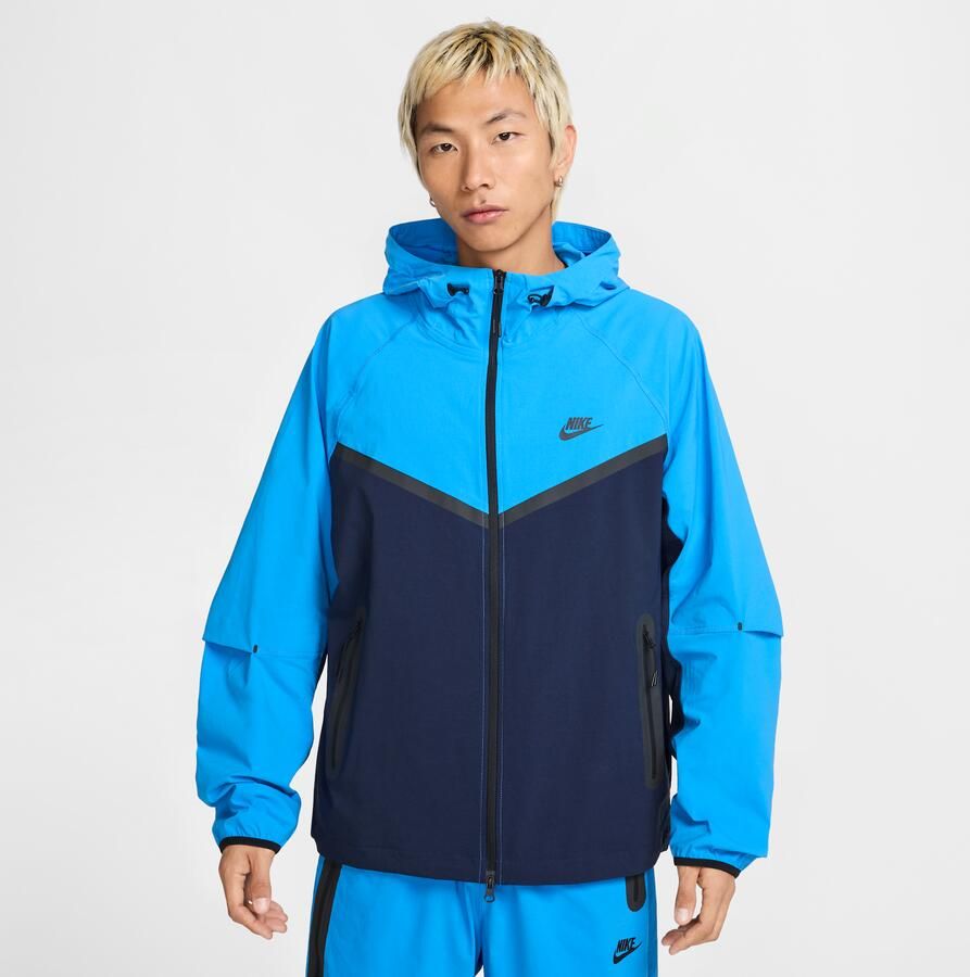 Nike Tech geweven Windrunner herenjack met rits over de hele lengte Blauw - Foto 3