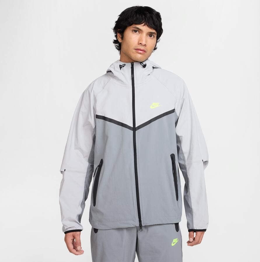 Nike Tech geweven Windrunner herenjack met rits over de hele lengte Grijs - Foto 3