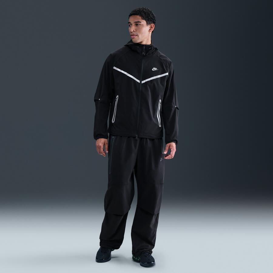 Nike Tech geweven Windrunner jack met rits over de hele lengte voor heren Zwart - Foto 3