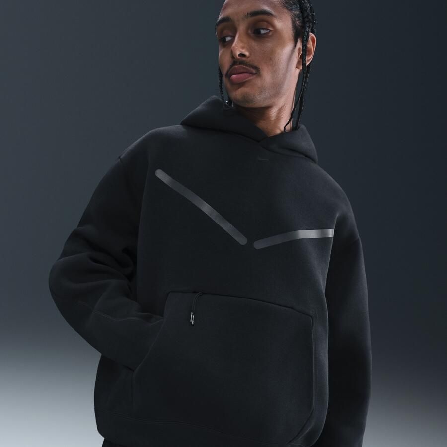 Nike Tech hoodie met reflecterende accenten voor heren Zwart - Foto 4