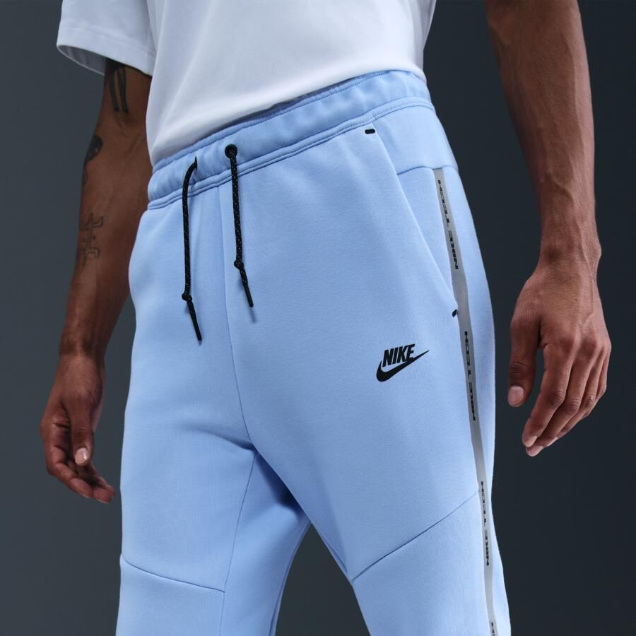 Nike Tech joggingbroek van fleece voor heren met reflecterend design-accenten Blauw