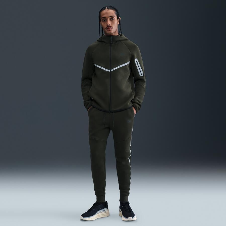 Nike Tech joggingbroek van fleece voor heren met reflecterend design-accenten Groen - Foto 4