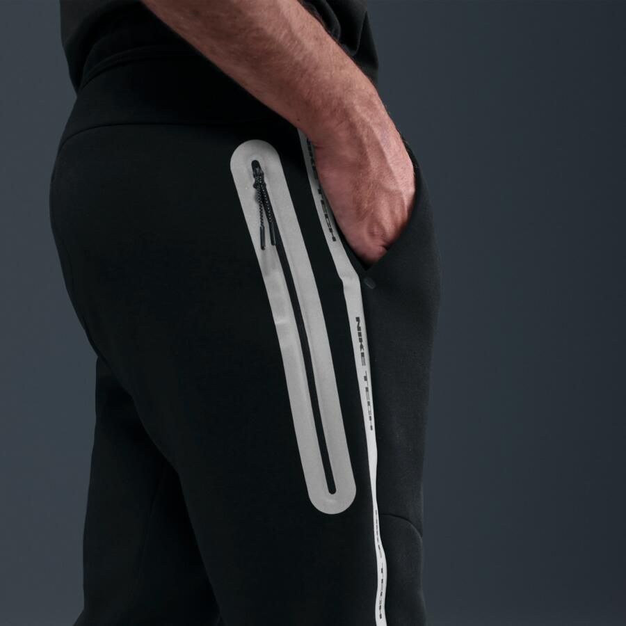 Nike Tech joggingbroek van fleece voor heren met reflecterend design-accenten Zwart - Foto 2