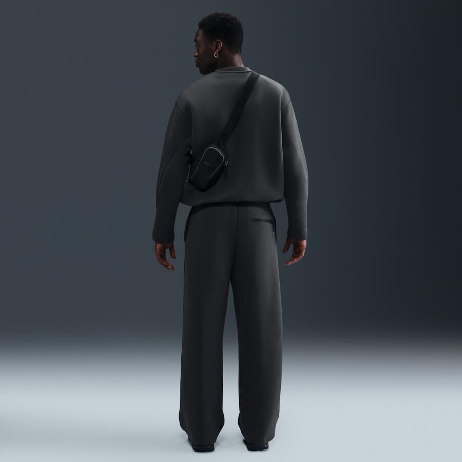 Nike Tech ruimvallende fleecebroek met open zoom voor heren Grijs - Foto 3