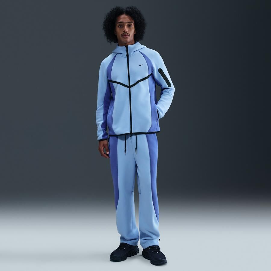 Nike Tech Windrunner fleecejack met kleurblokken en rits over de hele lengte voor heren Blauw - Foto 3
