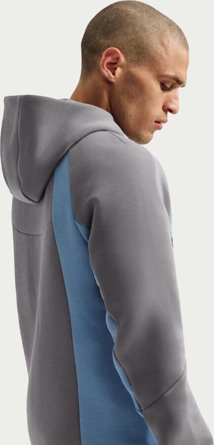 Nike Tech Windrunner fleecejack met kleurblokken en rits over de hele lengte voor heren Zwart - Foto 3