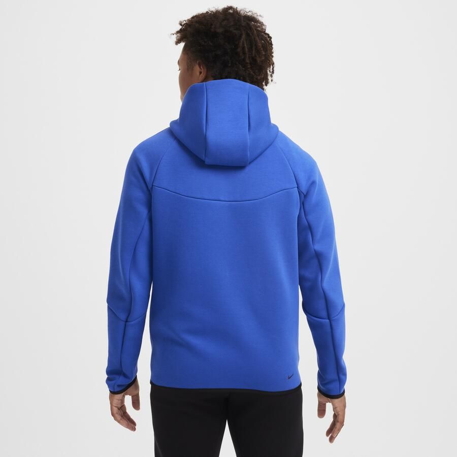Nike Tech Windrunner herenjack van fleece met rits over de hele lengte Blauw - Foto 4
