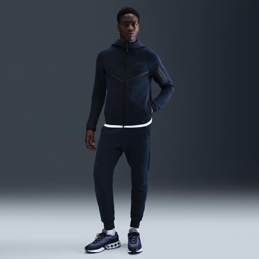 Nike Tech Windrunner herenjack van fleece met rits over de hele lengte Blauw - Foto 3