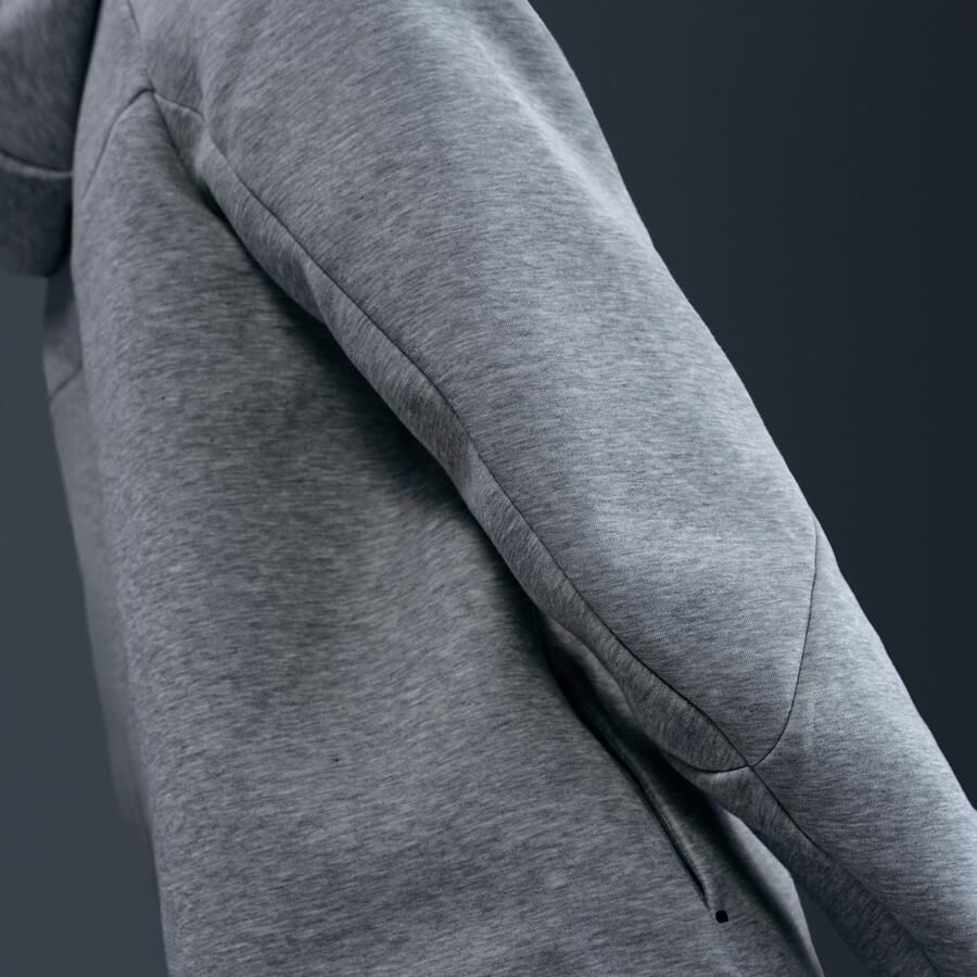 Nike Tech Windrunner herenjack van fleece met rits over de hele lengte Grijs