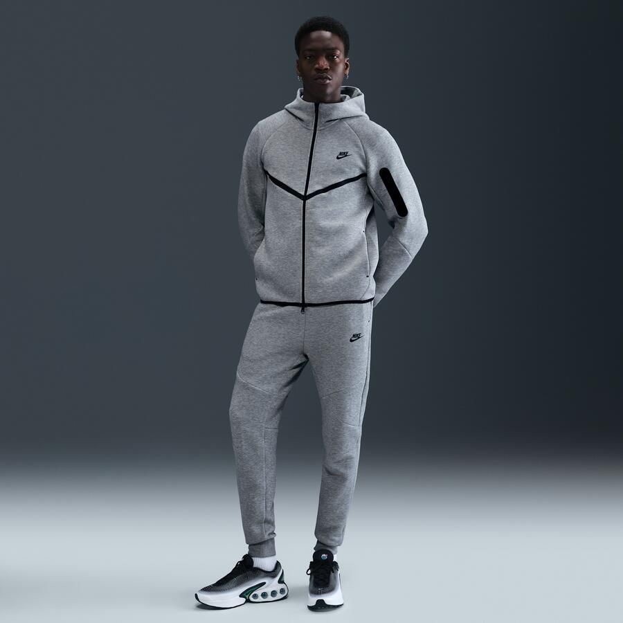 Nike Tech Windrunner herenjack van fleece met rits over de hele lengte Grijs - Foto 3