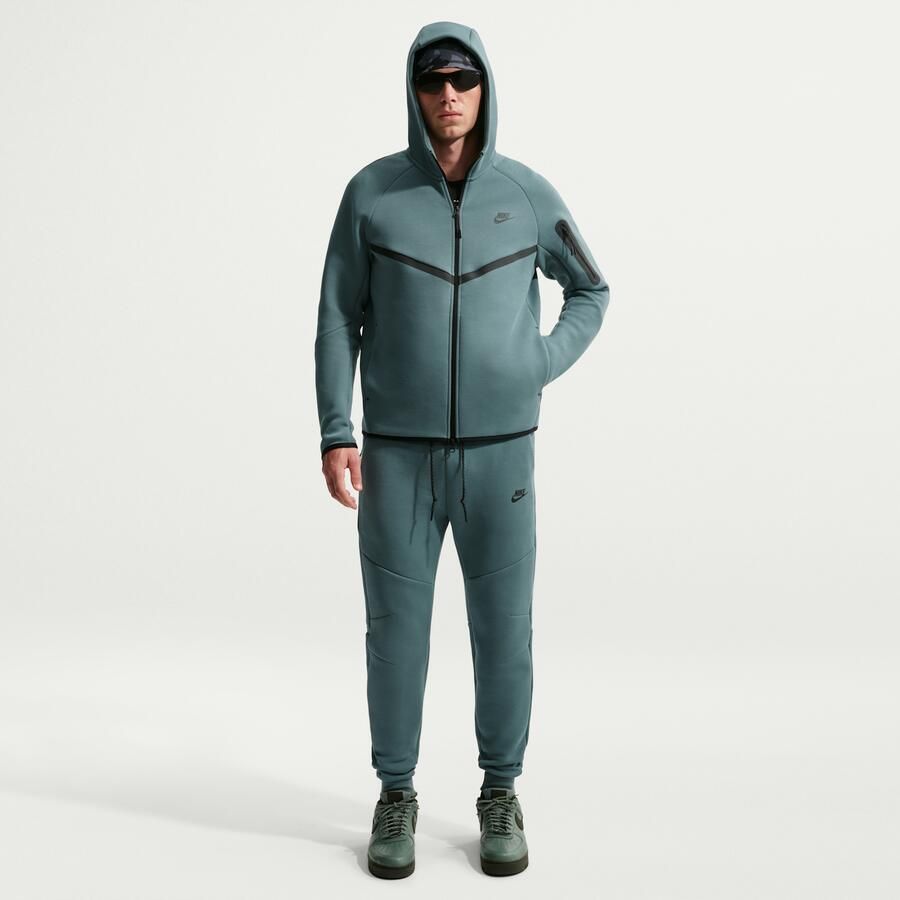 Nike Tech Windrunner herenjack van fleece met rits over de hele lengte Grijs - Foto 4