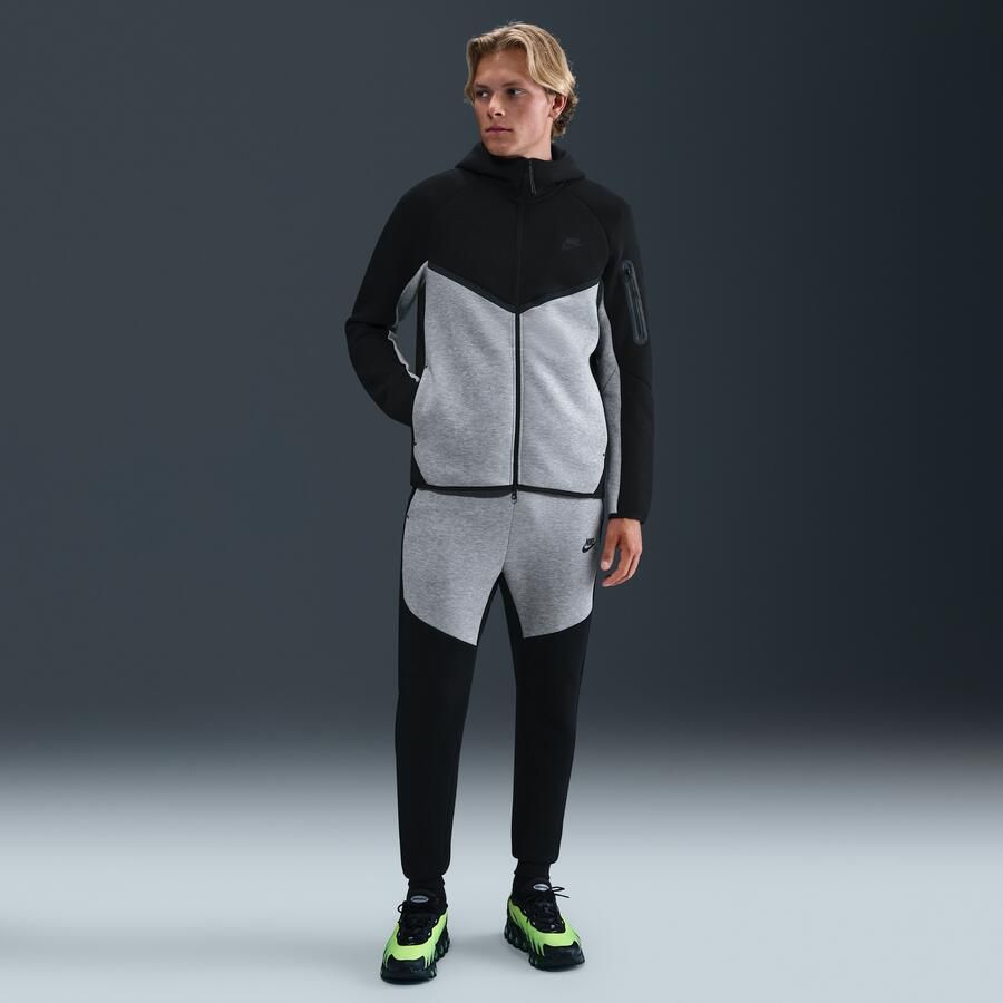 Nike Tech Windrunner herenjack van fleece met rits over de hele lengte Zwart - Foto 3