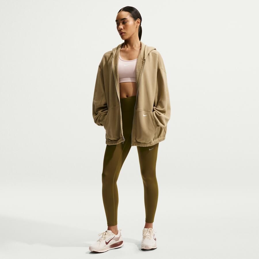 Nike Tempo 7 8-hardlooplegging met hoge taille voor dames Bruin - Foto 4