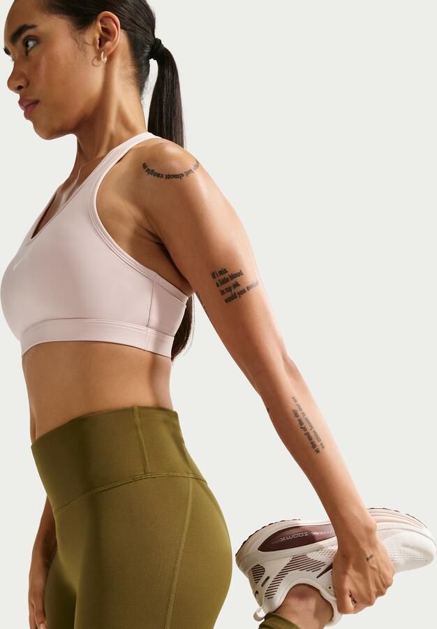 Nike Tempo 7 8-hardlooplegging met hoge taille voor dames Bruin