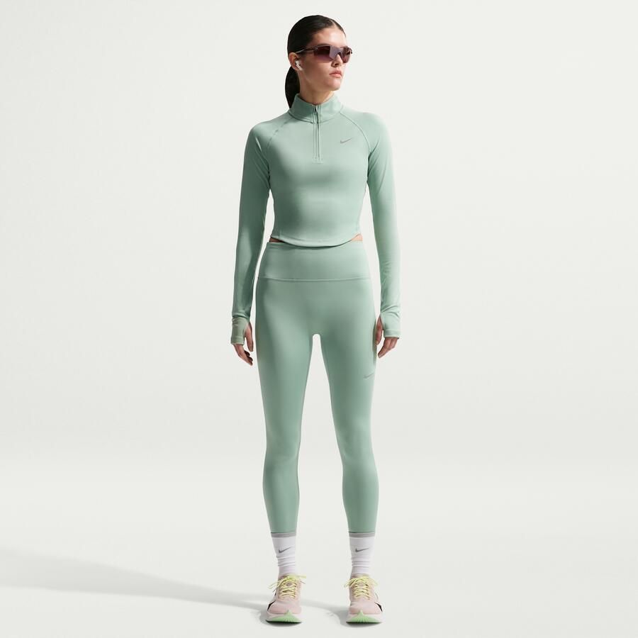 Nike Tempo 7 8-hardlooplegging met hoge taille voor dames Groen