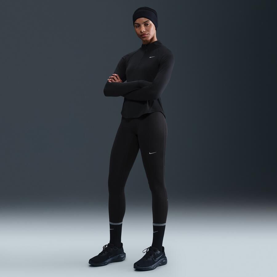 Nike Tempo 7 8-hardlooplegging met hoge taille voor dames Zwart - Foto 4