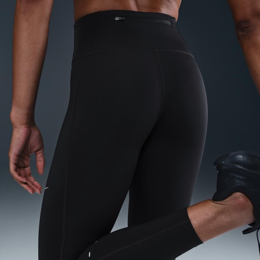 Nike Tempo 7 8-hardlooplegging met hoge taille voor dames Zwart - Foto 2