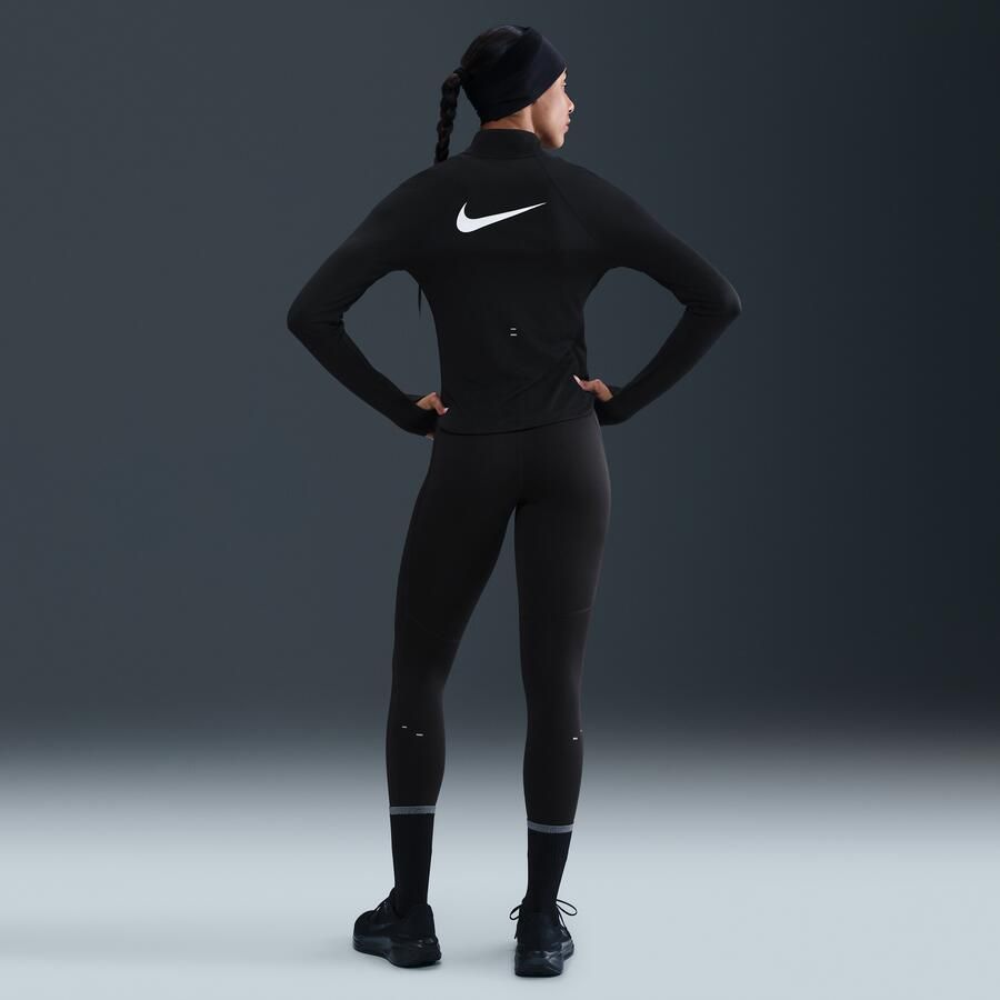 Nike Tempo 7 8-hardlooplegging met hoge taille voor dames Zwart - Foto 3