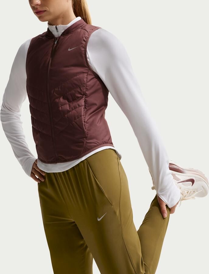 Nike Tempo Dri-FIT 7 8-hardloopbroek met halfhoge taille voor dames Bruin - Foto 2