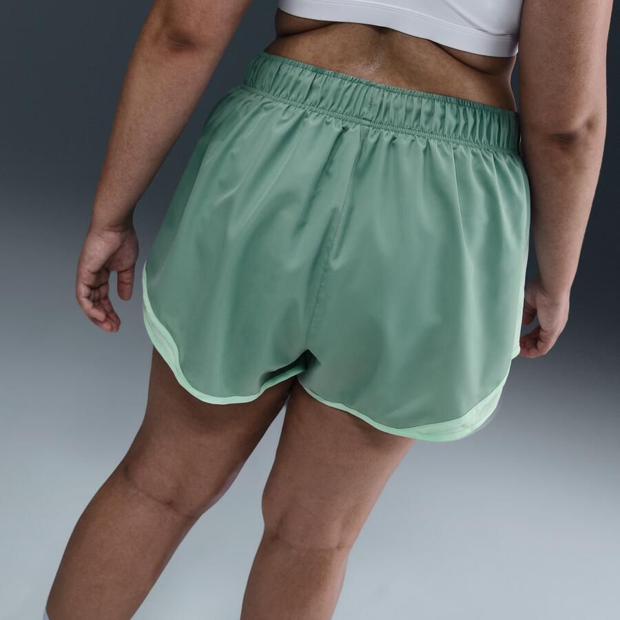Nike Tempo Dri-FIT hardloopshorts met halfhoge taille en binnenbroekje voor dames (8 cm Plus Size) Groen - Foto 2