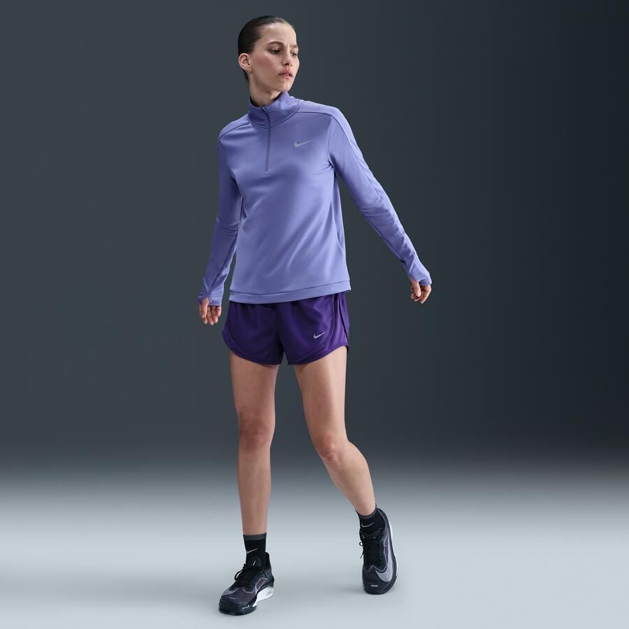 Nike Tempo Dri-FIT hardloopshorts met halfhoge taille en binnenbroekje voor dames Paars - Foto 4