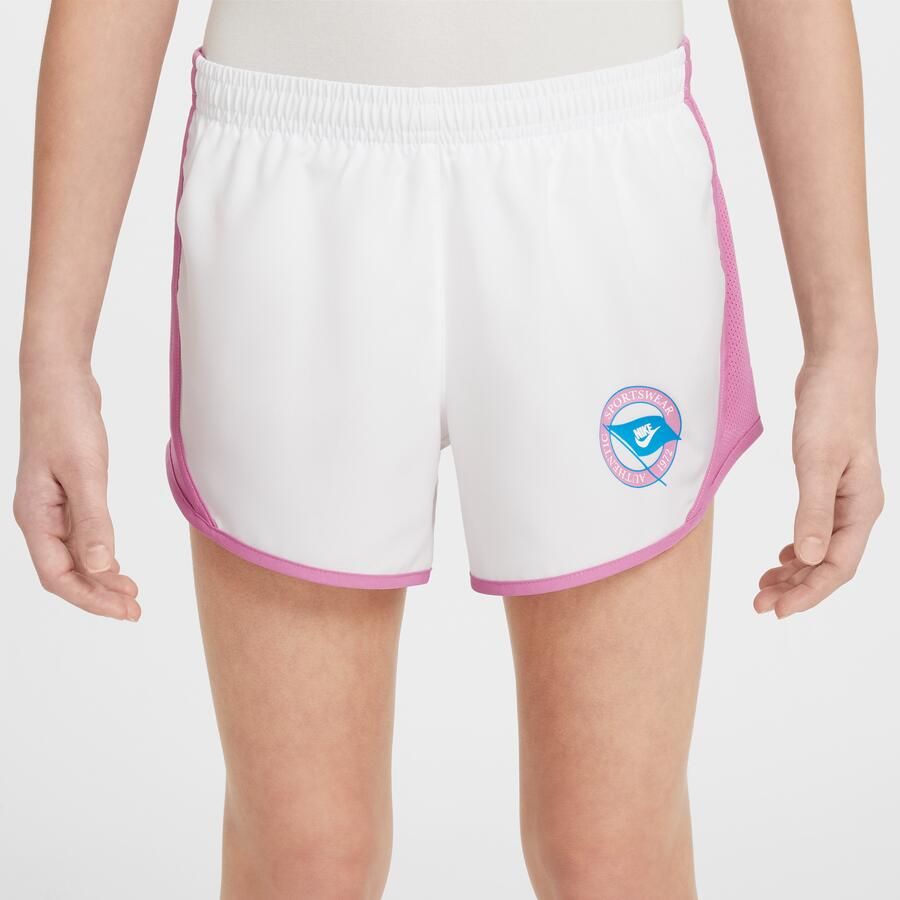 Nike Tempo Dri-FIT hardloopshorts voor meisjes Wit