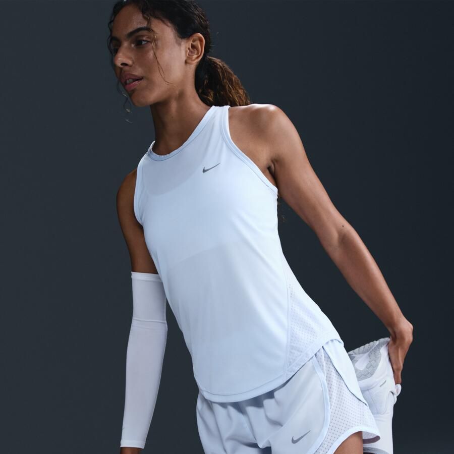 Nike Tempo Dri-FIT hardlooptanktop voor dames Blauw - Foto 2