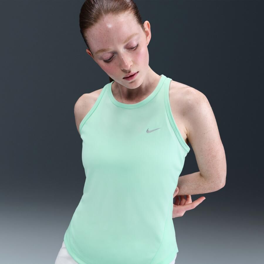 Nike Tempo Dri-FIT hardlooptanktop voor dames Groen - Foto 4