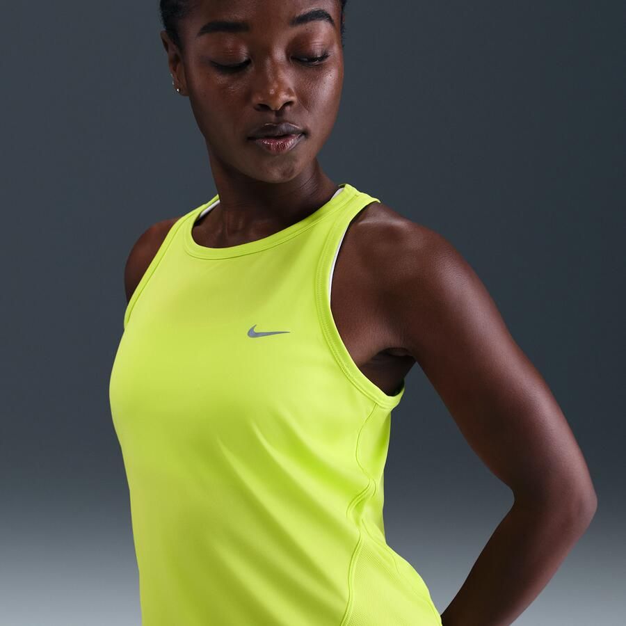Nike Tempo Dri-FIT hardlooptanktop voor dames Groen - Foto 4