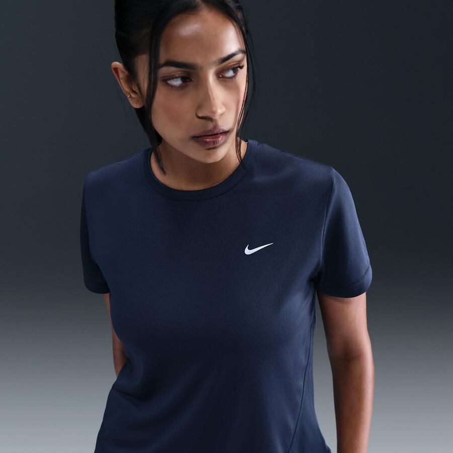 Nike Tempo Dri-FIT hardlooptop met korte mouwen voor dames Blauw - Foto 4