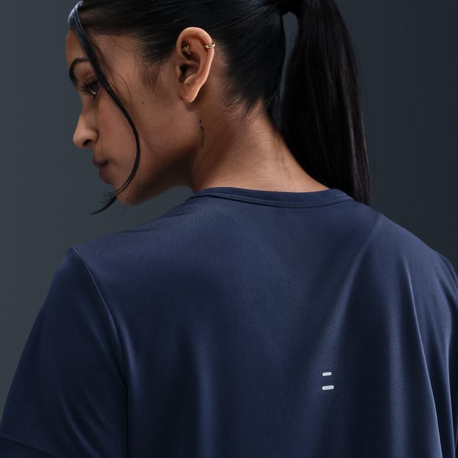 Nike Tempo Dri-FIT hardlooptop met korte mouwen voor dames Blauw