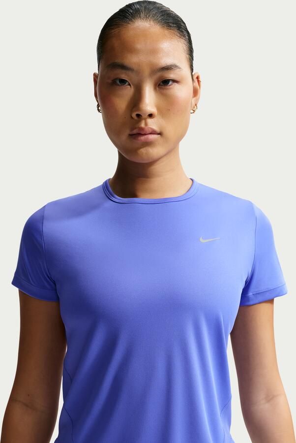 Nike Tempo Dri-FIT hardlooptop met korte mouwen voor dames Blauw - Foto 4