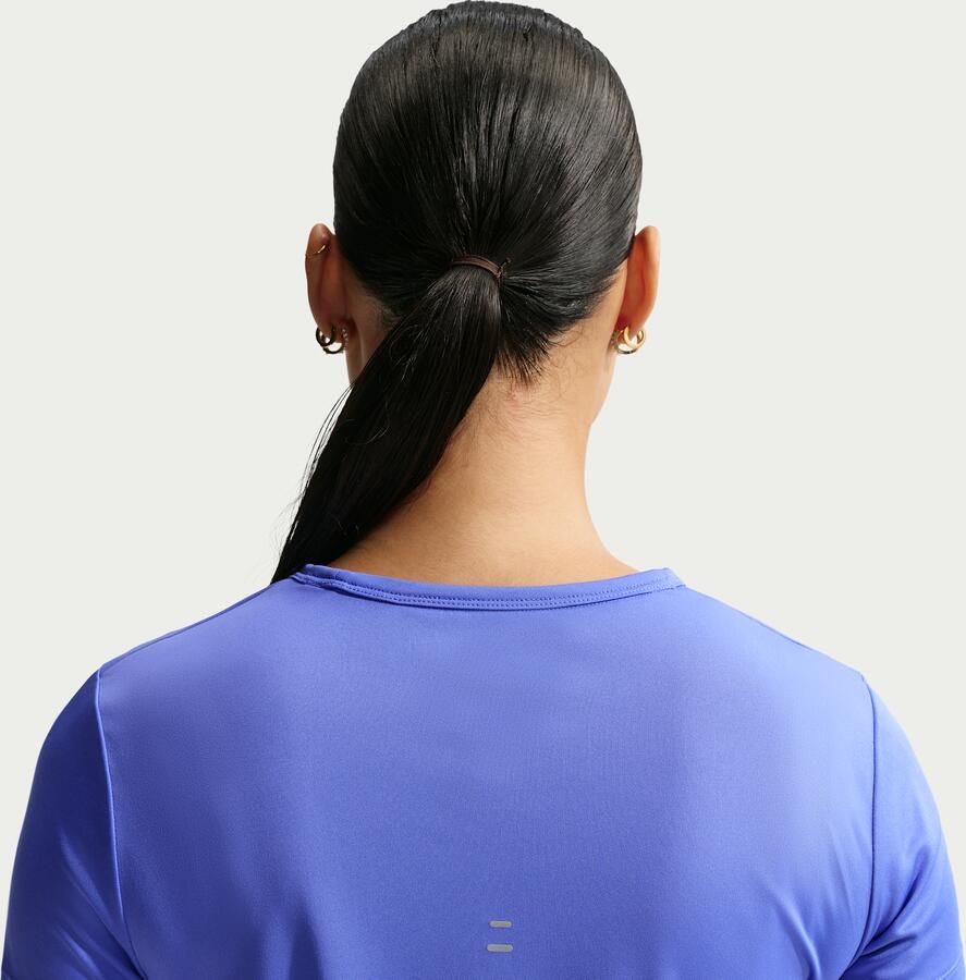 Nike Tempo Dri-FIT hardlooptop met korte mouwen voor dames Blauw - Foto 3