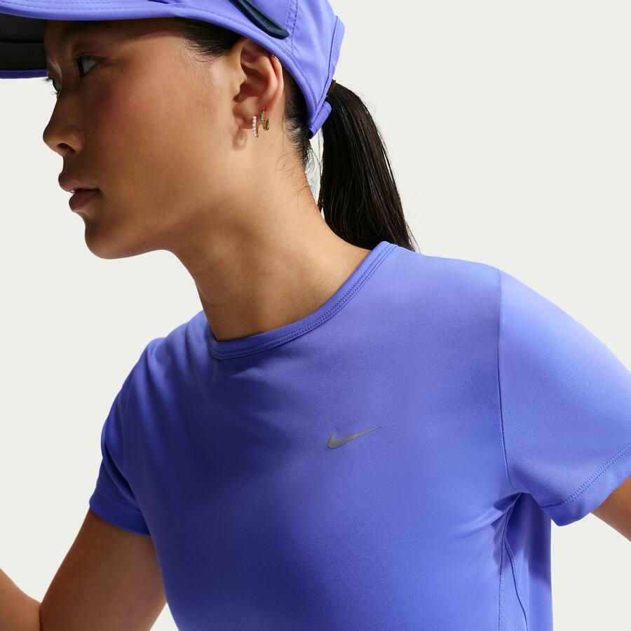 Nike Tempo Dri-FIT hardlooptop met korte mouwen voor dames Blauw