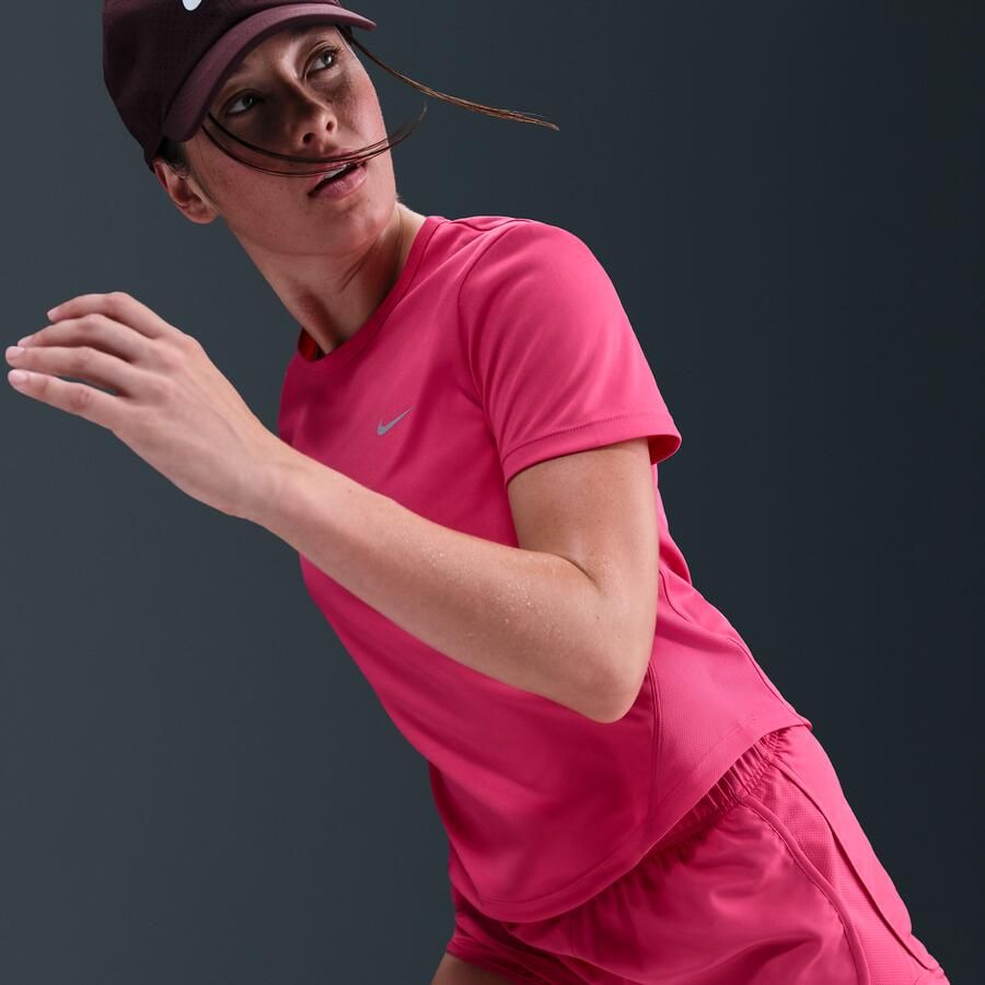 Nike Tempo Dri-FIT hardlooptop met korte mouwen voor dames Roze - Foto 2