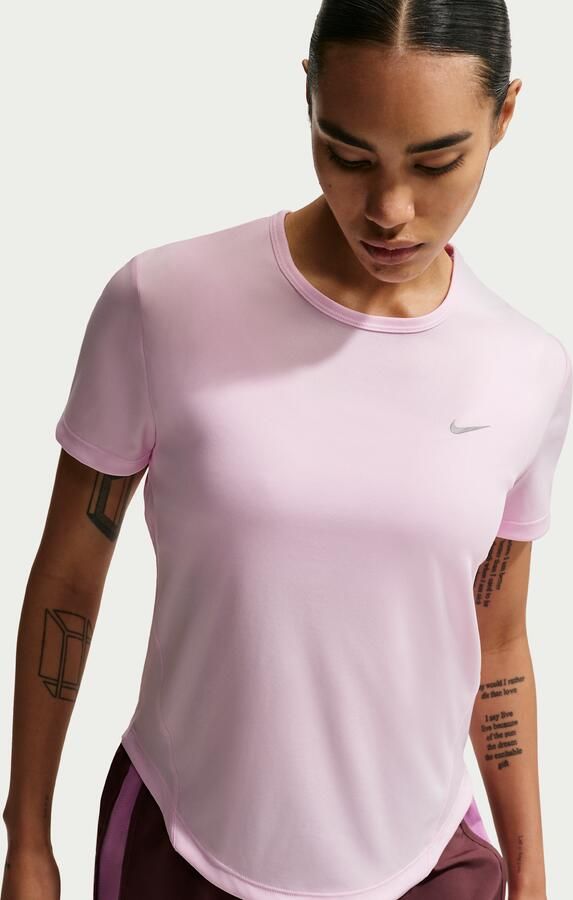Nike Tempo Dri-FIT hardlooptop met korte mouwen voor dames Roze - Foto 4