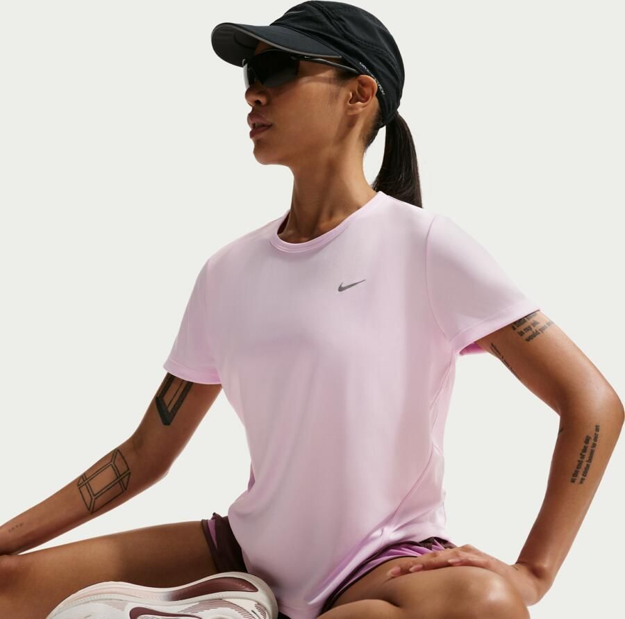 Nike Tempo Dri-FIT hardlooptop met korte mouwen voor dames Roze - Foto 2