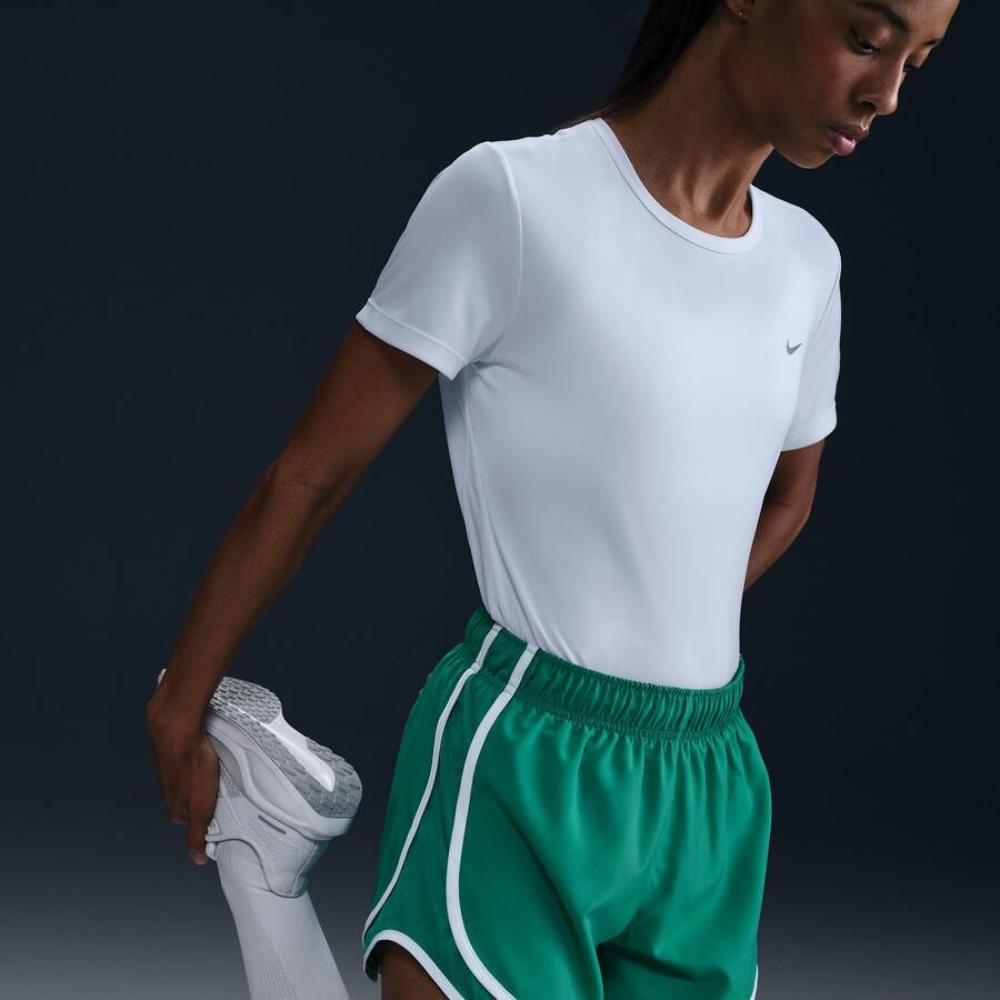 Nike Tempo Dri-FIT hardlooptop met korte mouwen voor dames Wit - Foto 2