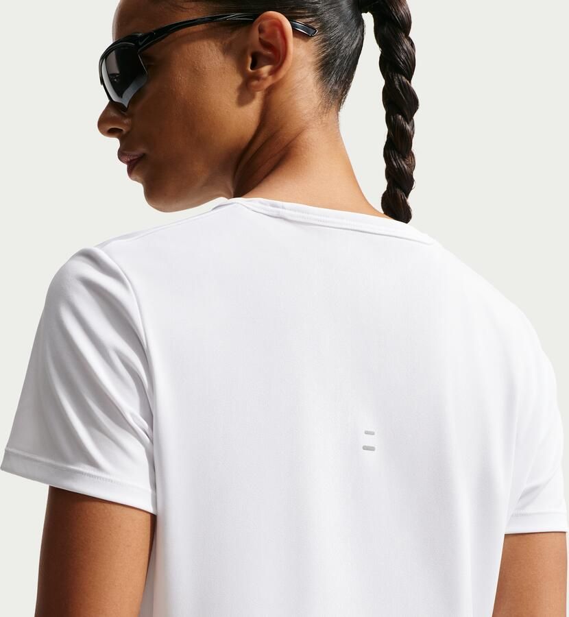 Nike Tempo Dri-FIT hardlooptop met korte mouwen voor dames Wit - Foto 8