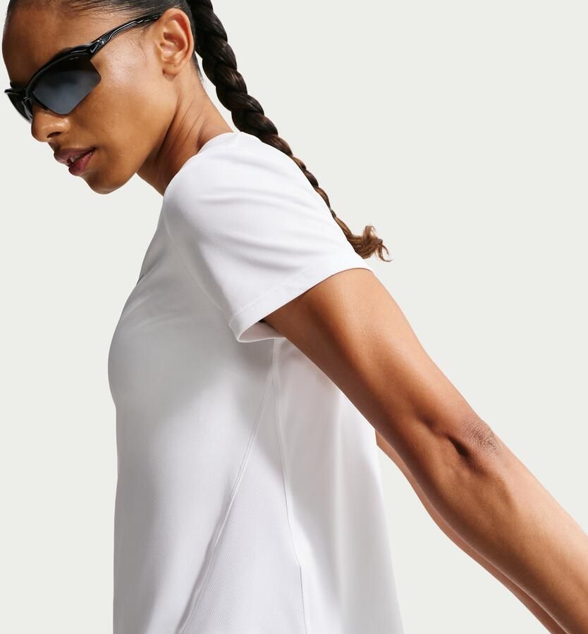 Nike Tempo Dri-FIT hardlooptop met korte mouwen voor dames Wit - Foto 7
