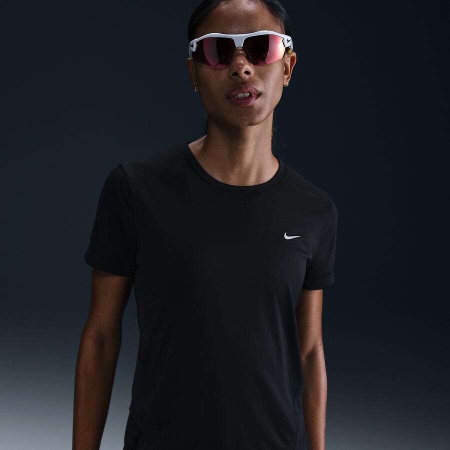 Nike Tempo Dri-FIT hardlooptop met korte mouwen voor dames Zwart - Foto 3