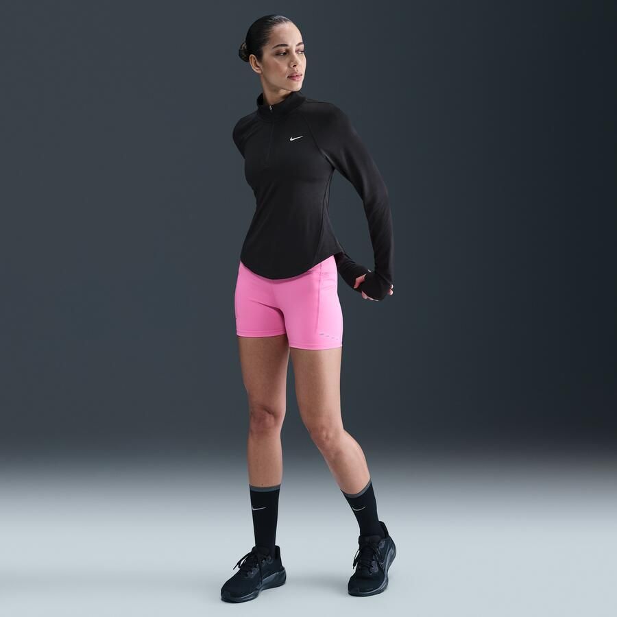 Nike Tempo Dri-FIT hardlooptop met korte rits voor dames Zwart - Foto 3