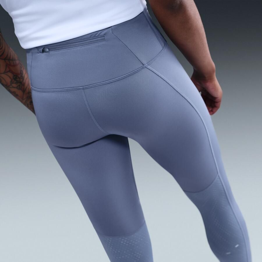Nike Tempo Flash 7 8-hardlooplegging met hoge taille voor dames Blauw - Foto 2
