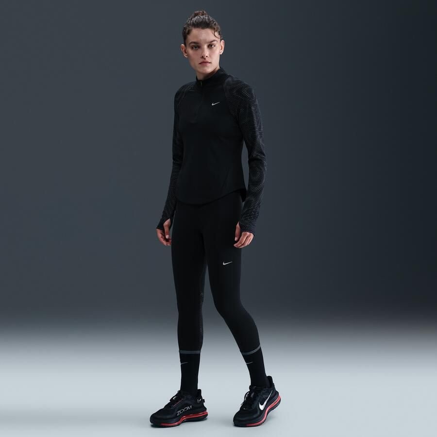 Nike Tempo Flash 7 8-hardlooplegging met hoge taille voor dames Zwart - Foto 4