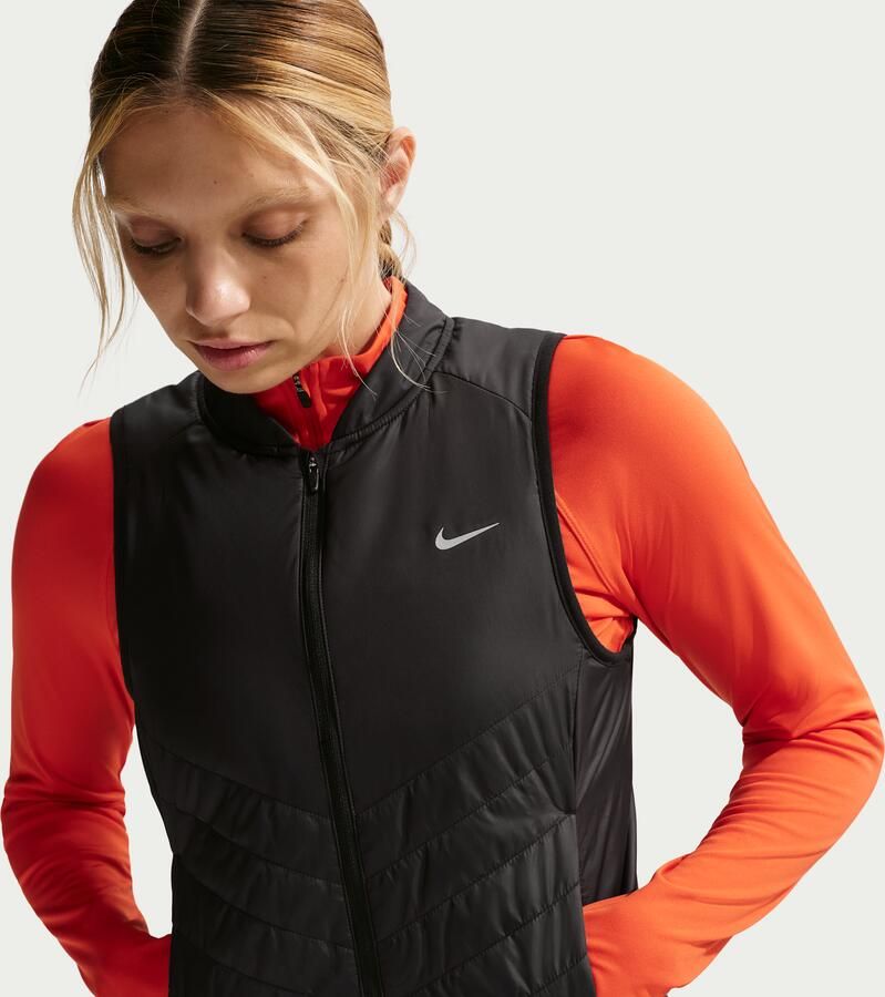 Nike Tempo Repel hardloopbodywarmer voor dames Zwart