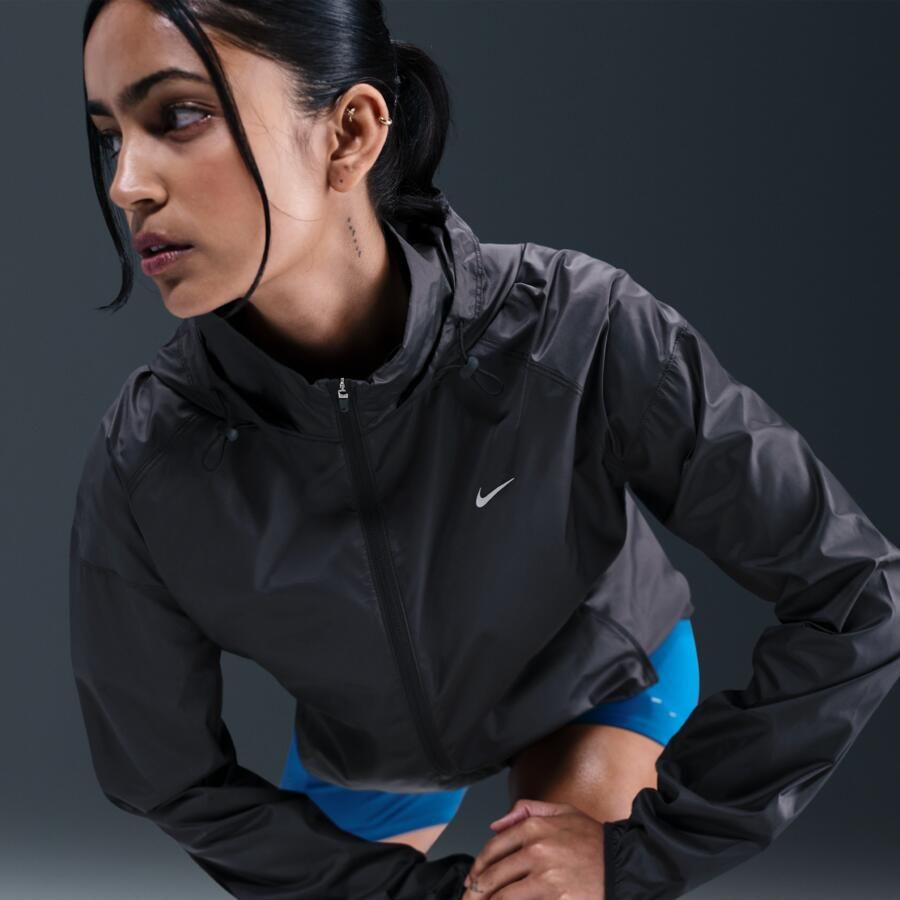 Nike Tempo Repel hardloopjack voor dames Zwart - Foto 2
