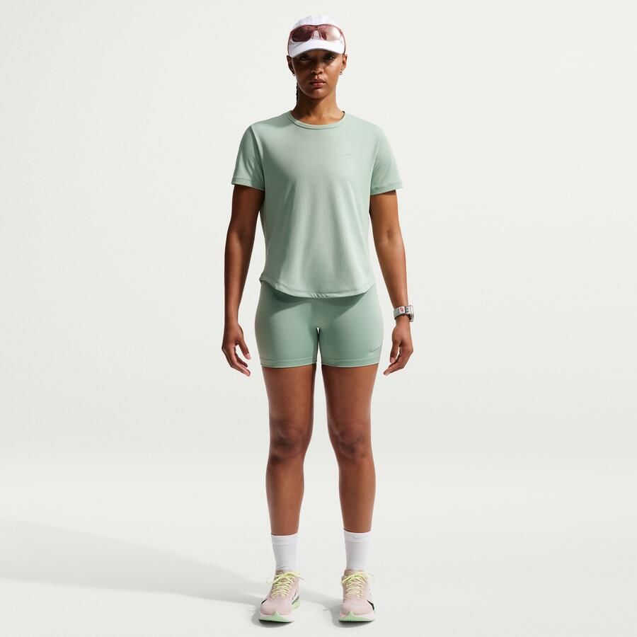 Nike Tempo strakke hardloopshorts met hoge taille en zakken voor dames (10 cm) Groen - Foto 2