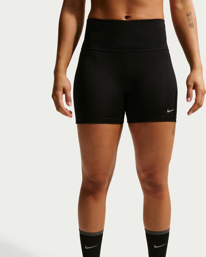 Nike Tempo strakke hardloopshorts met hoge taille en zakken voor dames (10 cm) Zwart - Foto 3
